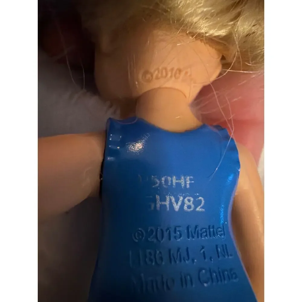 Barbie Club Chelsea Blonde Doll Blue Camera Swimsuit 6